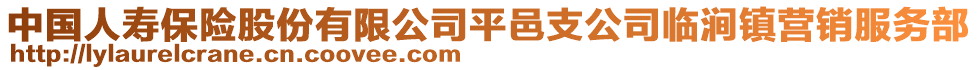 中國人壽保險股份有限公司平邑支公司臨澗鎮(zhèn)營銷服務(wù)部