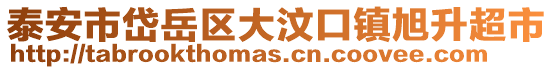 泰安市岱岳區(qū)大汶口鎮(zhèn)旭升超市