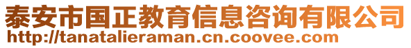 泰安市國正教育信息咨詢有限公司
