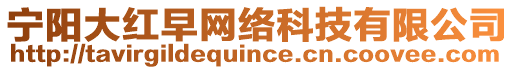 寧陽大紅早網(wǎng)絡(luò)科技有限公司