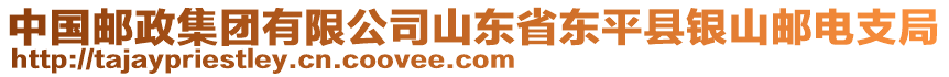 中國郵政集團有限公司山東省東平縣銀山郵電支局