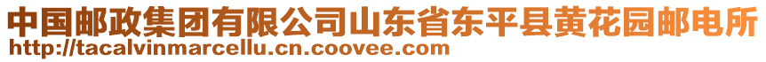 中國郵政集團(tuán)有限公司山東省東平縣黃花園郵電所