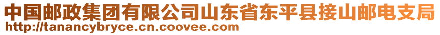 中國郵政集團(tuán)有限公司山東省東平縣接山郵電支局