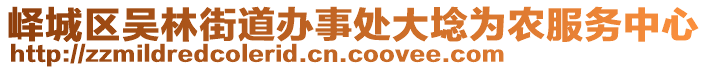 嶧城區(qū)吳林街道辦事處大埝為農(nóng)服務(wù)中心