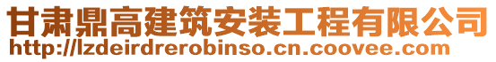 甘肅鼎高建筑安裝工程有限公司