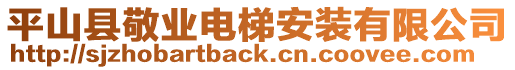 平山縣敬業(yè)電梯安裝有限公司