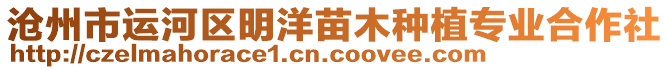 滄州市運(yùn)河區(qū)明洋苗木種植專業(yè)合作社