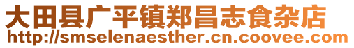 大田县广平镇郑昌志食杂店