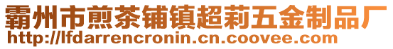 霸州市煎茶鋪鎮超莉五金制品廠