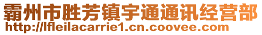 霸州市胜芳镇宇通通讯经营部