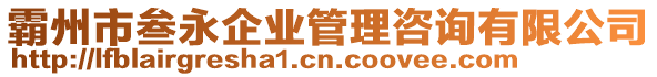 霸州市叁永企業管理咨詢有限公司