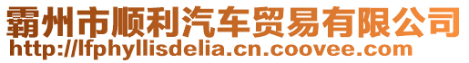 霸州市順利汽車貿(mào)易有限公司