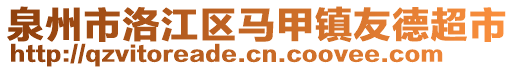 泉州市洛江區(qū)馬甲鎮(zhèn)友德超市