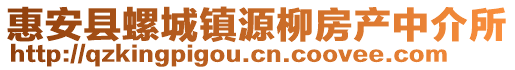 惠安縣螺城鎮(zhèn)源柳房產(chǎn)中介所