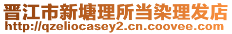 晉江市新塘理所當(dāng)染理發(fā)店