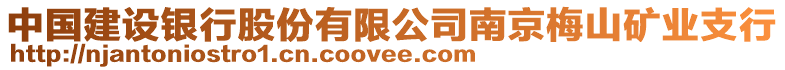 中國建設(shè)銀行股份有限公司南京梅山礦業(yè)支行