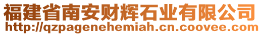福建省南安財(cái)輝石業(yè)有限公司
