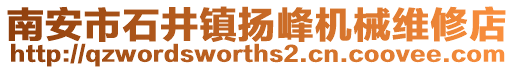 南安市石井鎮(zhèn)揚峰機械維修店