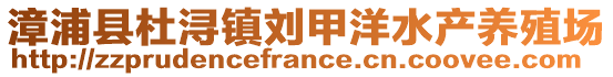 漳浦縣杜潯鎮(zhèn)劉甲洋水產(chǎn)養(yǎng)殖場