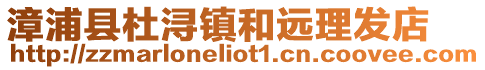 漳浦縣杜潯鎮和遠理發店