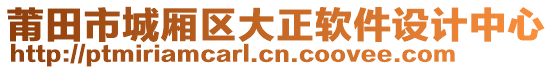 莆田市城廂區(qū)大正軟件設計中心