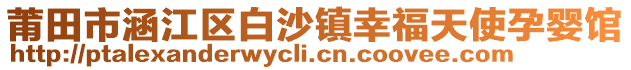 莆田市涵江區(qū)白沙鎮(zhèn)幸福天使孕嬰館