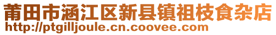 莆田市涵江區(qū)新縣鎮(zhèn)祖枝食雜店