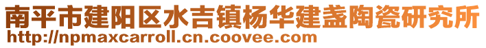 南平市建陽區水吉鎮楊華建盞陶瓷研究所