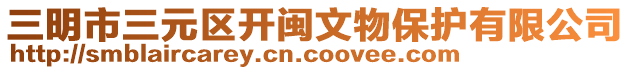 三明市三元區(qū)開(kāi)閩文物保護(hù)有限公司