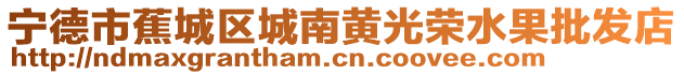 寧德市蕉城區城南黃光榮水果批發店