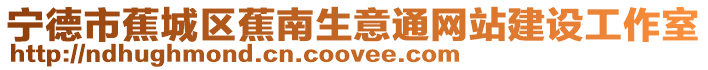 寧德市蕉城區蕉南生意通網站建設工作室
