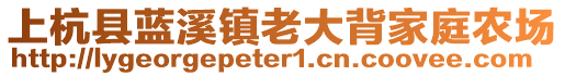 上杭县蓝溪镇老大背家庭农场