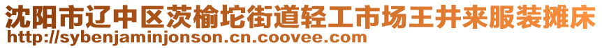 沈陽市遼中區(qū)茨榆坨街道輕工市場王井來服裝攤床