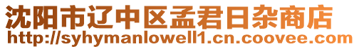 沈陽市遼中區(qū)孟君日雜商店