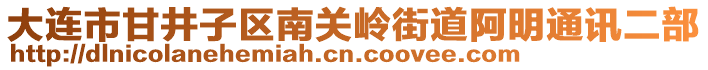 大連市甘井子區(qū)南關(guān)嶺街道阿明通訊二部