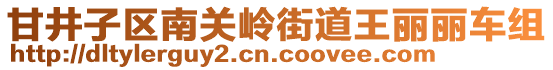 甘井子區(qū)南關嶺街道王麗麗車組