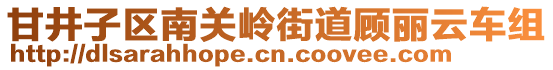 甘井子區(qū)南關(guān)嶺街道顧麗云車組