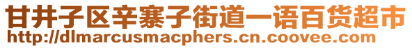 甘井子區(qū)辛寨子街道一語百貨超市