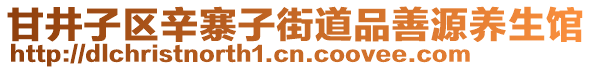 甘井子區(qū)辛寨子街道品善源養(yǎng)生館