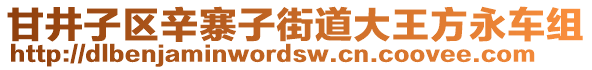 甘井子區(qū)辛寨子街道大王方永車組