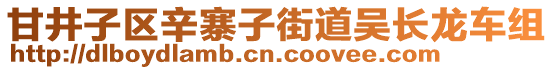 甘井子區(qū)辛寨子街道吳長龍車組