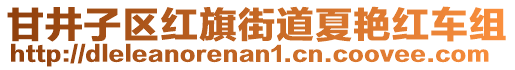甘井子區紅旗街道夏艷紅車組