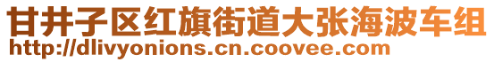 甘井子區紅旗街道大張海波車組