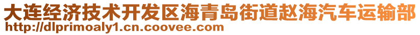 大連經(jīng)濟技術(shù)開發(fā)區(qū)海青島街道趙海汽車運輸部