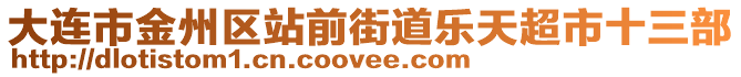 大連市金州區(qū)站前街道樂天超市十三部