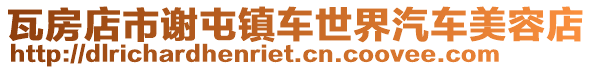 瓦房店市謝屯鎮車世界汽車美容店
