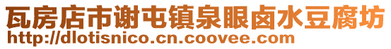 瓦房店市謝屯鎮(zhèn)泉眼鹵水豆腐坊