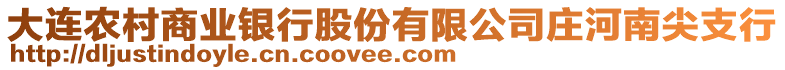 大連農(nóng)村商業(yè)銀行股份有限公司莊河南尖支行