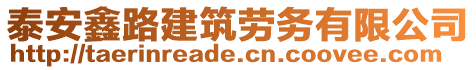 泰安鑫路建筑勞務有限公司