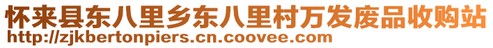 懷來(lái)縣東八里鄉(xiāng)東八里村萬(wàn)發(fā)廢品收購(gòu)站